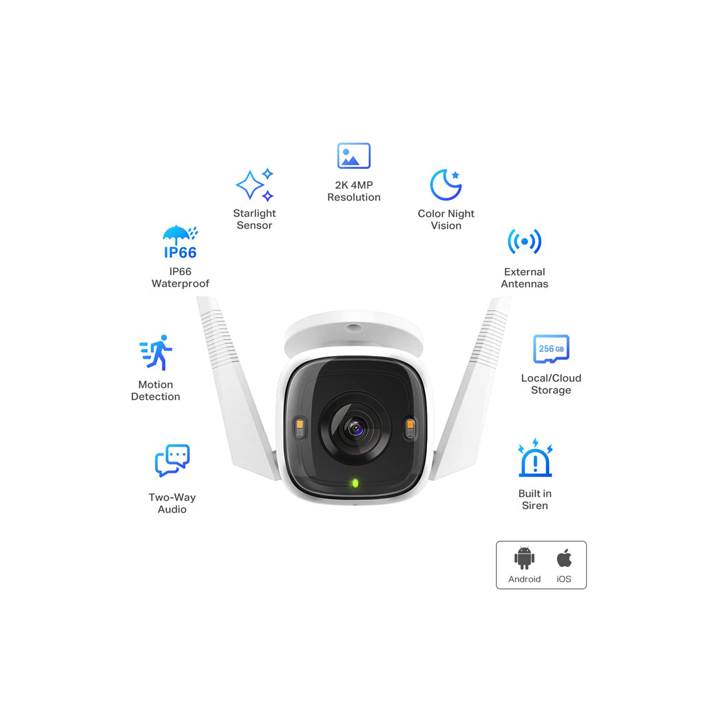 TP Link C320WS Tapo Outdoor Security WiFi Camera - C320WS