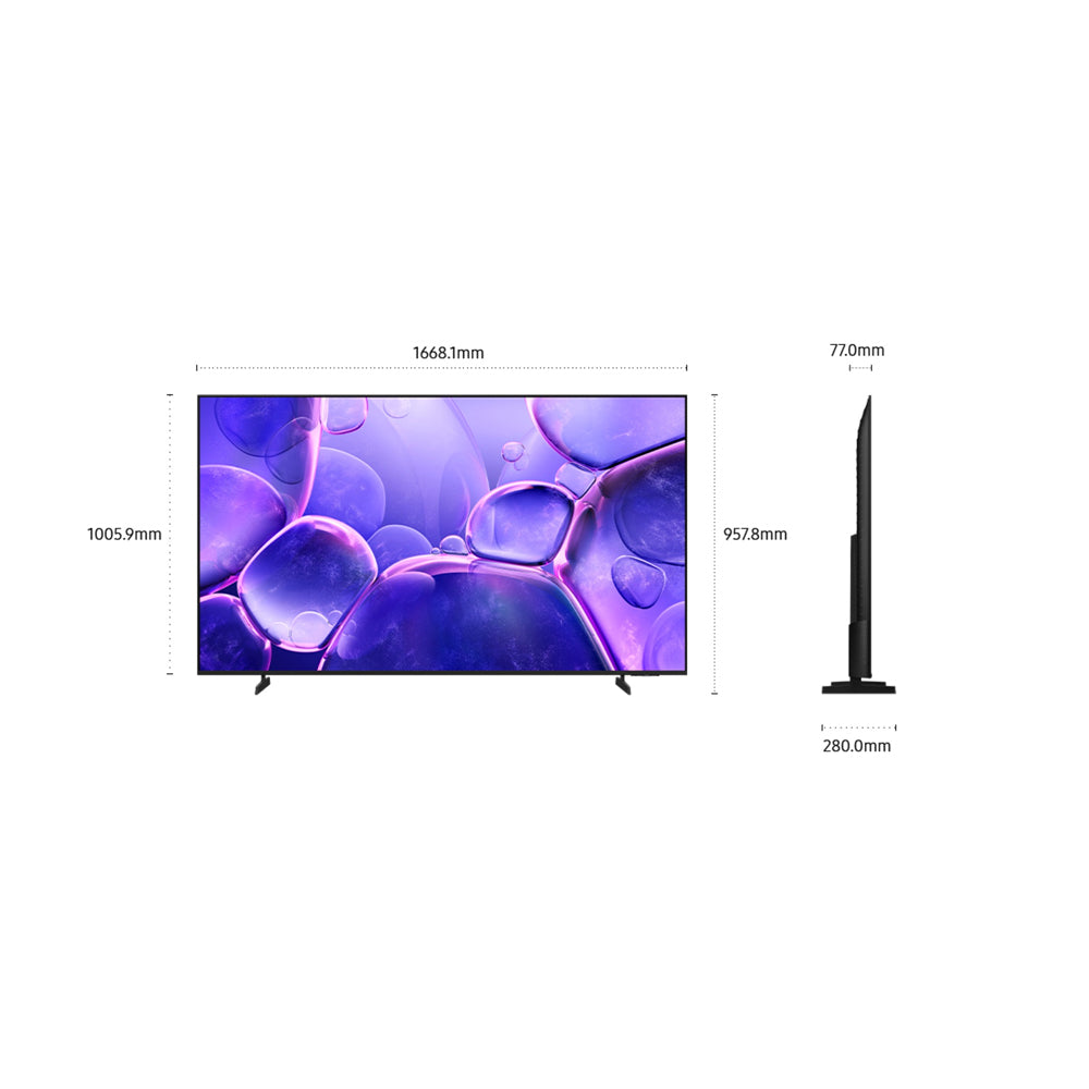 Samsung Television 75" Crystal UHD 4K Smart Flat Display - UA-75U8000FGXXP