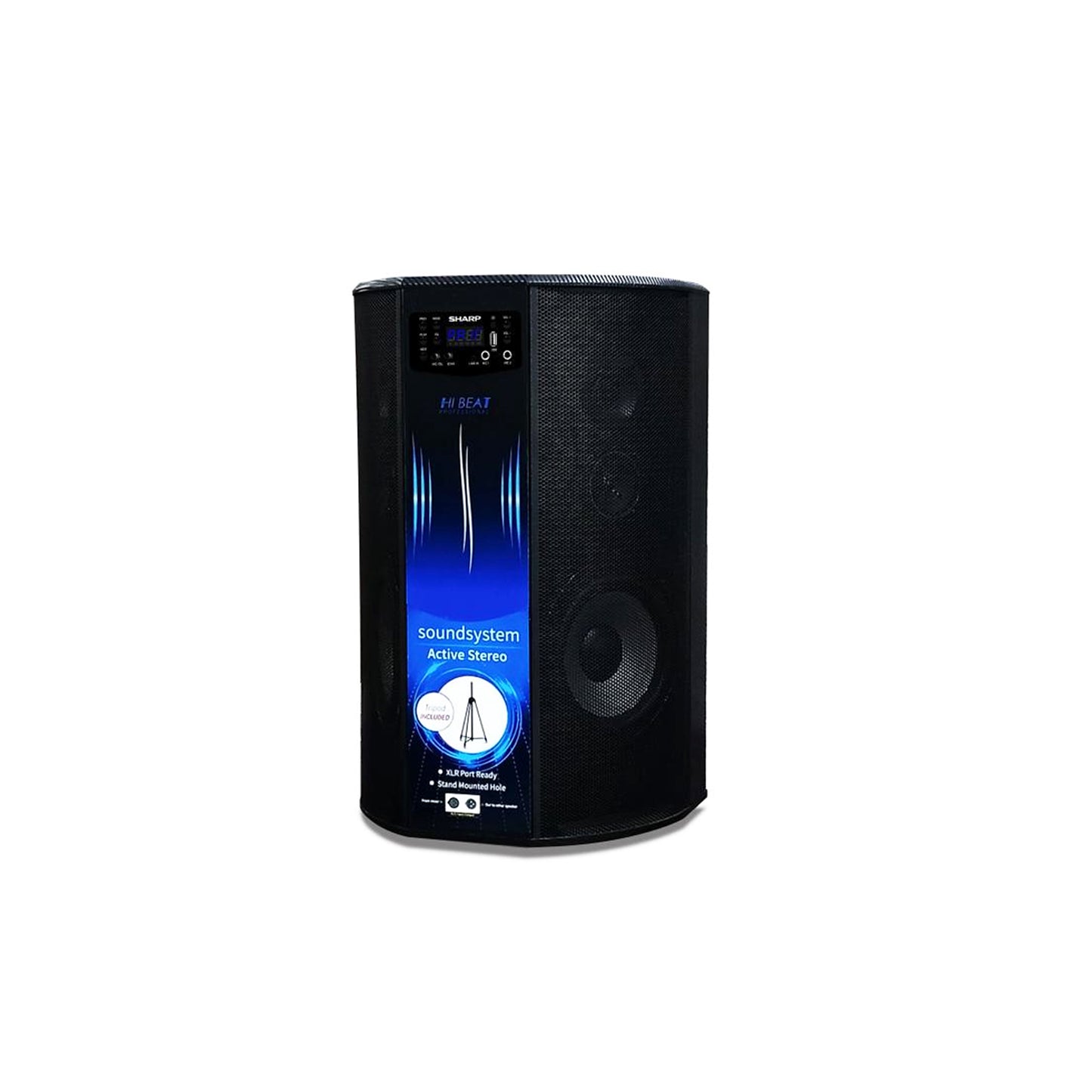 Sharp 18000W 3-Way Speaker with Tripod - CBOX-DHBPR08CB
