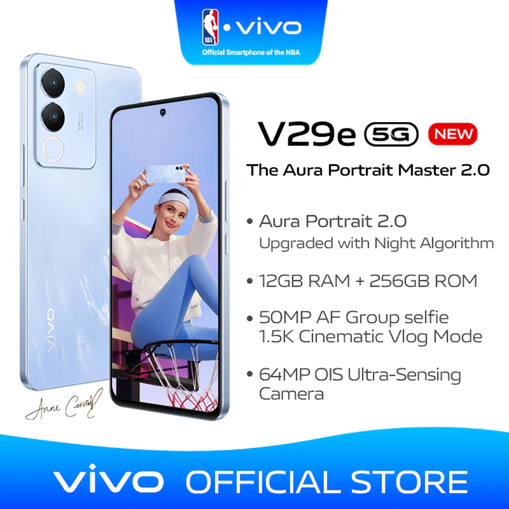 Vivo V29e 5G 6.78" Display; 12GB RAM; 256GB Internal Memory; 5000mAh Battery