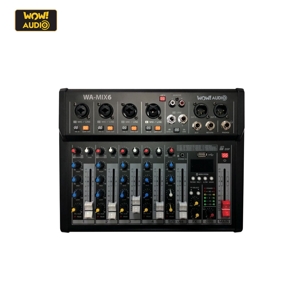 Mixer with 6 Channels - WA-Mix 6
