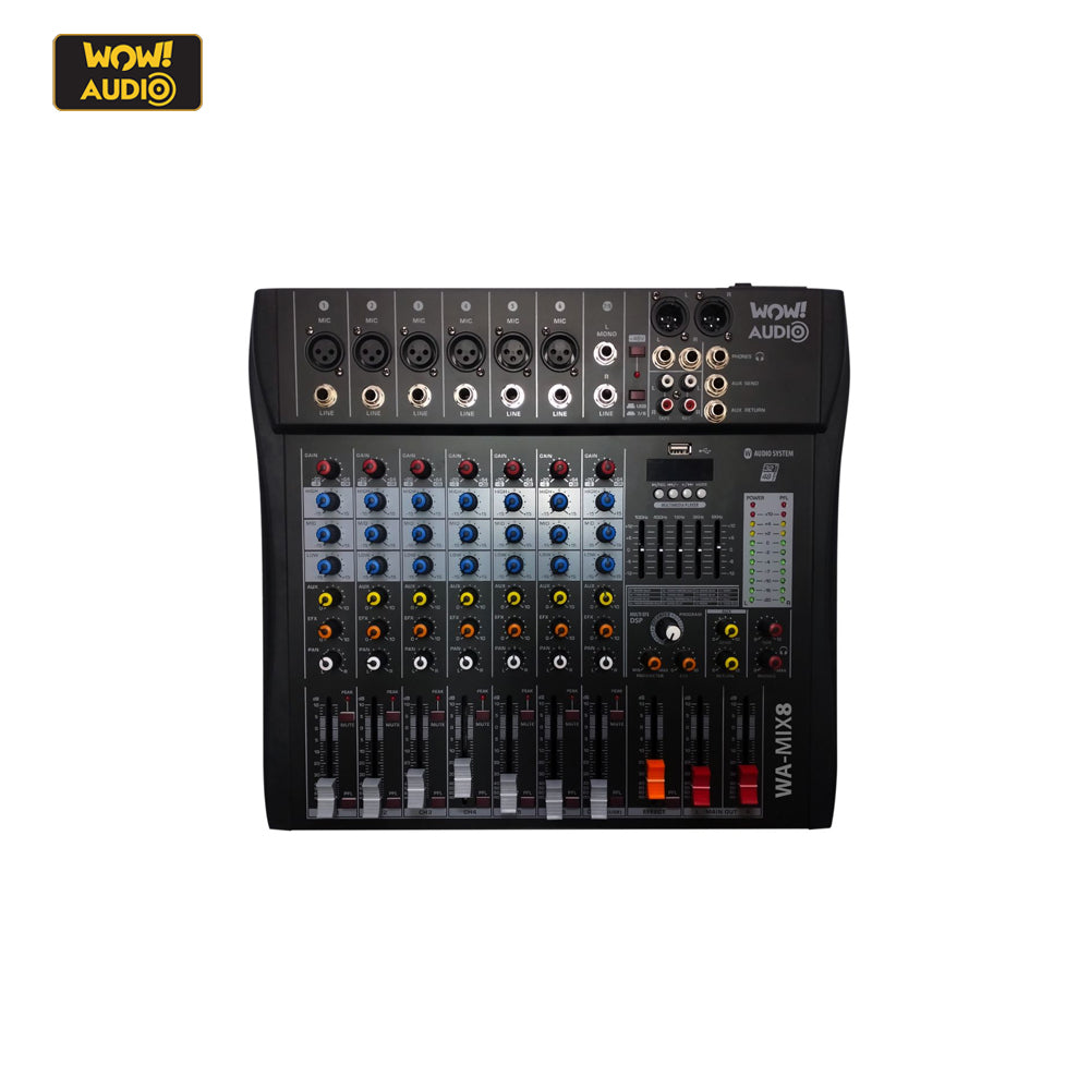 Mixer with 8 Channels - WA-Mix 8