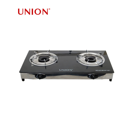 Union Gas Stove Glass Top Double Burner UGGS-275G