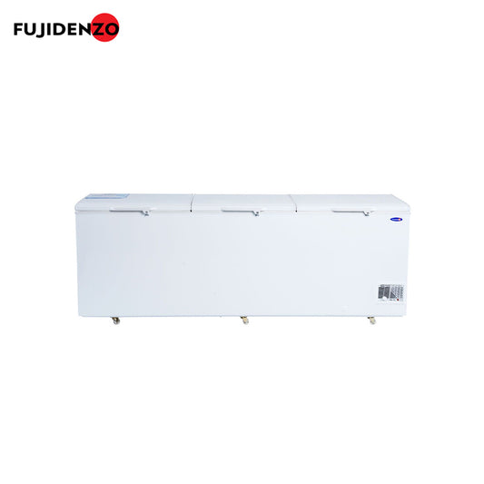 Fujidenzo Chest Type Freezer Hard Top 29 Cuft, 2 IN 1 Chiller & Freezer, Key Lock, White - FC-29ADF2