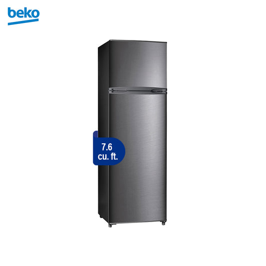 Beko Refrigerator 7.6Cu.ft Door Static Inverter Reversible Door Silver RDS0206K30PPH