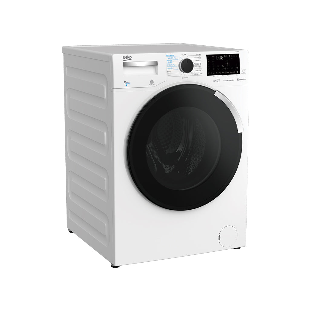 Beko Washing Machine Fully Automatic 9.0Kg and 5kg dry FrontLoad Inverter Technology -HTV9743X