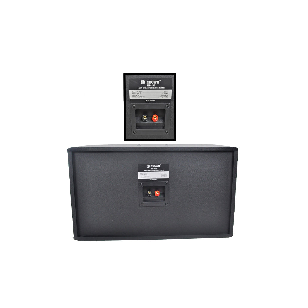 Crown Instrumental Speaker System 3 Way 10 Woofer 600Wx2 BF-106