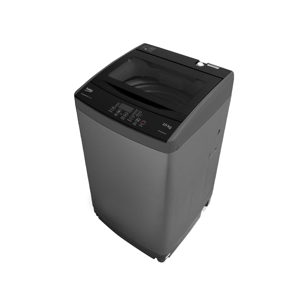 Beko Washing Machine 10kg Topload Fully Automatic Inverter , Dark Grey WTLJD10C1DP