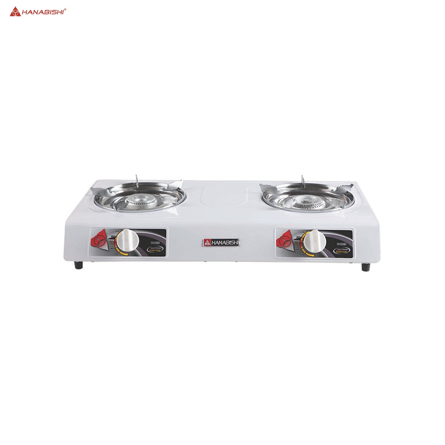 Hanabishi 2 Burner Gas stove Enamel White - G-7HA