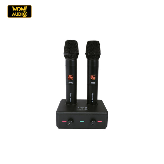 Dual UHF Wireless Microphone with stand - WAM-W200