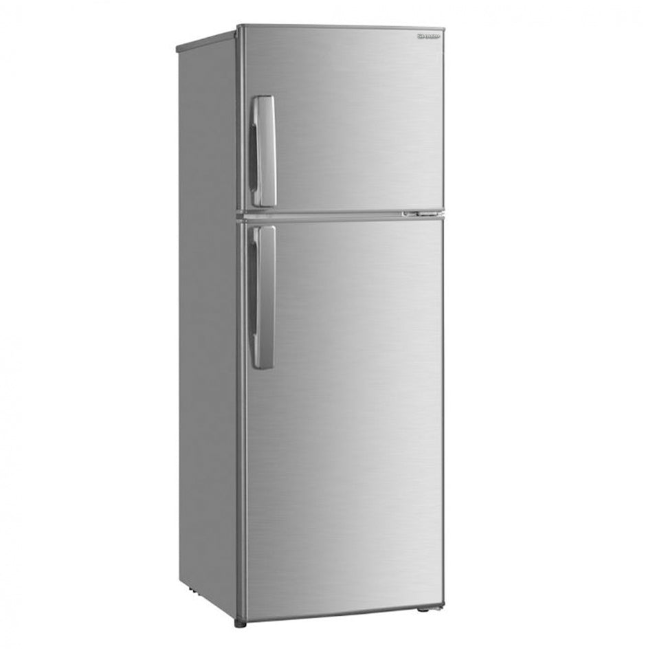 Sharp Refrigerator 7.7Cuft. Double Door Direct Cooling Inverter - SJ-VL80BP-SL