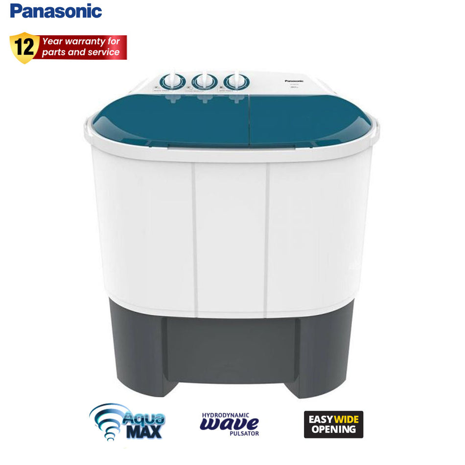 Panasonic Washing Machine 9.0KG. Twin Tub Sapphire Opaque - NA-W9018BSP