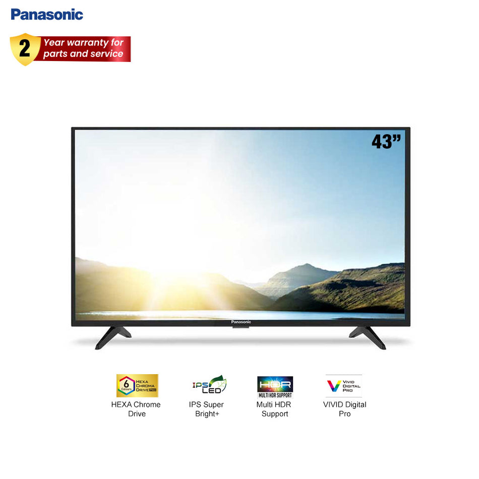 Panasonic Television 43" Full HD, Smart TV Display-TH-43GS400X