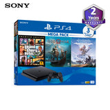 Sony Playstation 4 Megapack 2 1TB, 1x DualShock 4 Controller+Horizon Zero Dawn SW+God Of War SW