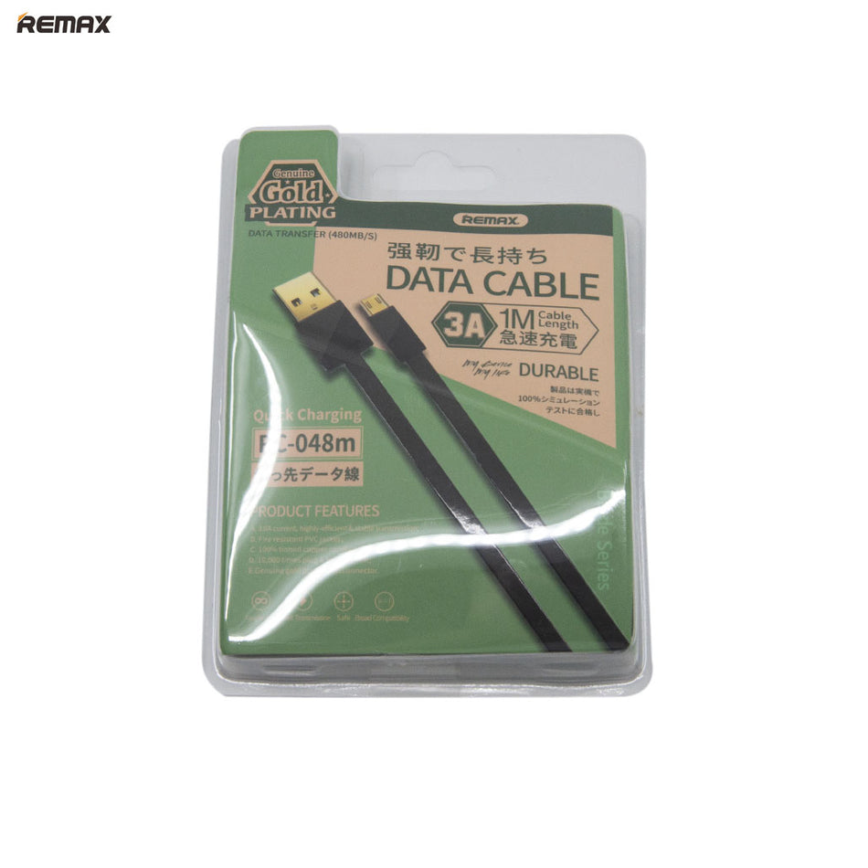 Remax Data Cable for Micro RC-048m Black