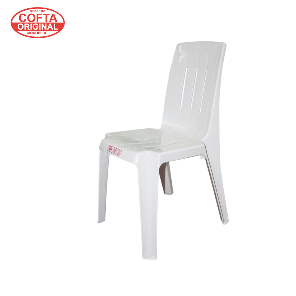 Cofta Diamond Bistro Chair Marble White