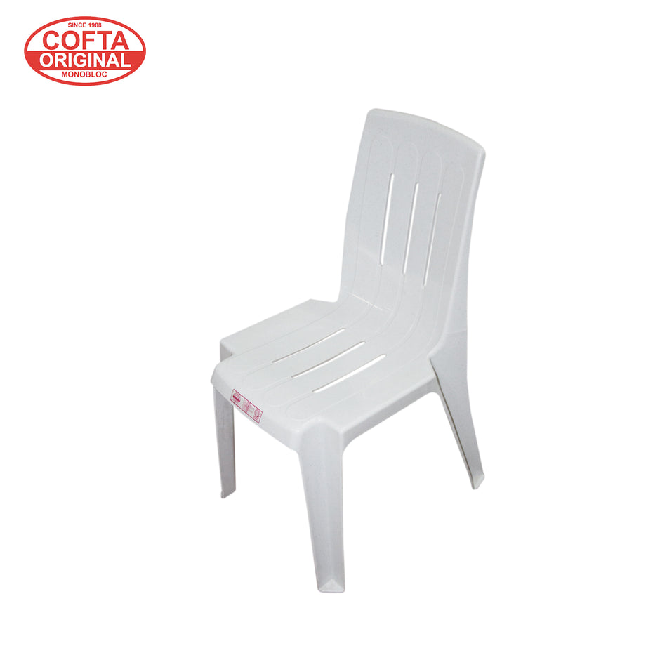 Cofta Diamond Bistro Chair Marble White