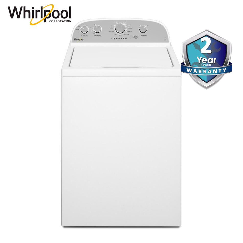 Whirlpool Washing Machine Top Load 15.0KG. 27" 6th Sense, Dual Action Spiral Agitator - 4GWTW3000FW