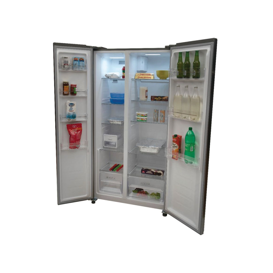 Fujidenzo Refrigerator Side By Side 17 Cu.ft. HD Inverter, Child Lock - ISR-17 SS