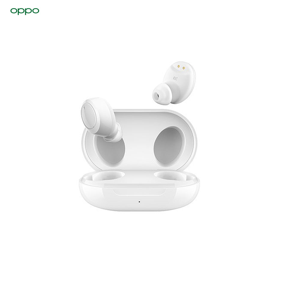 Oppo Enco W11 ETI41 Bluetooth Headset (White, True Wireless) 8mm 10m Bluetooth Range