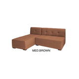 Sofa Set L-Shape OCEAN Medium Brown
