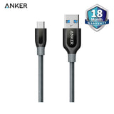 Anker PowerLine USB-C to USB-A 3.0 3ft/0.9m A8168 UN Gray