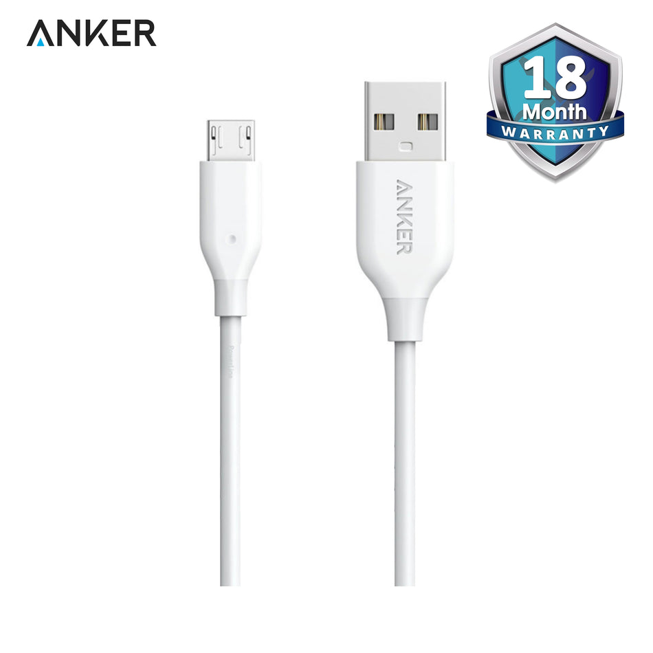 Anker Powerline Micro USB 3ft. White - A8132H21
