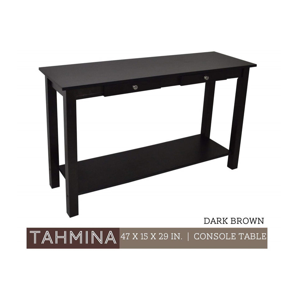 Console Table TAHMINA Dark Brown