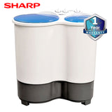Sharp Washing Machine Twin Tub 10.5Kg. Rust Proof Body - ES-10535T