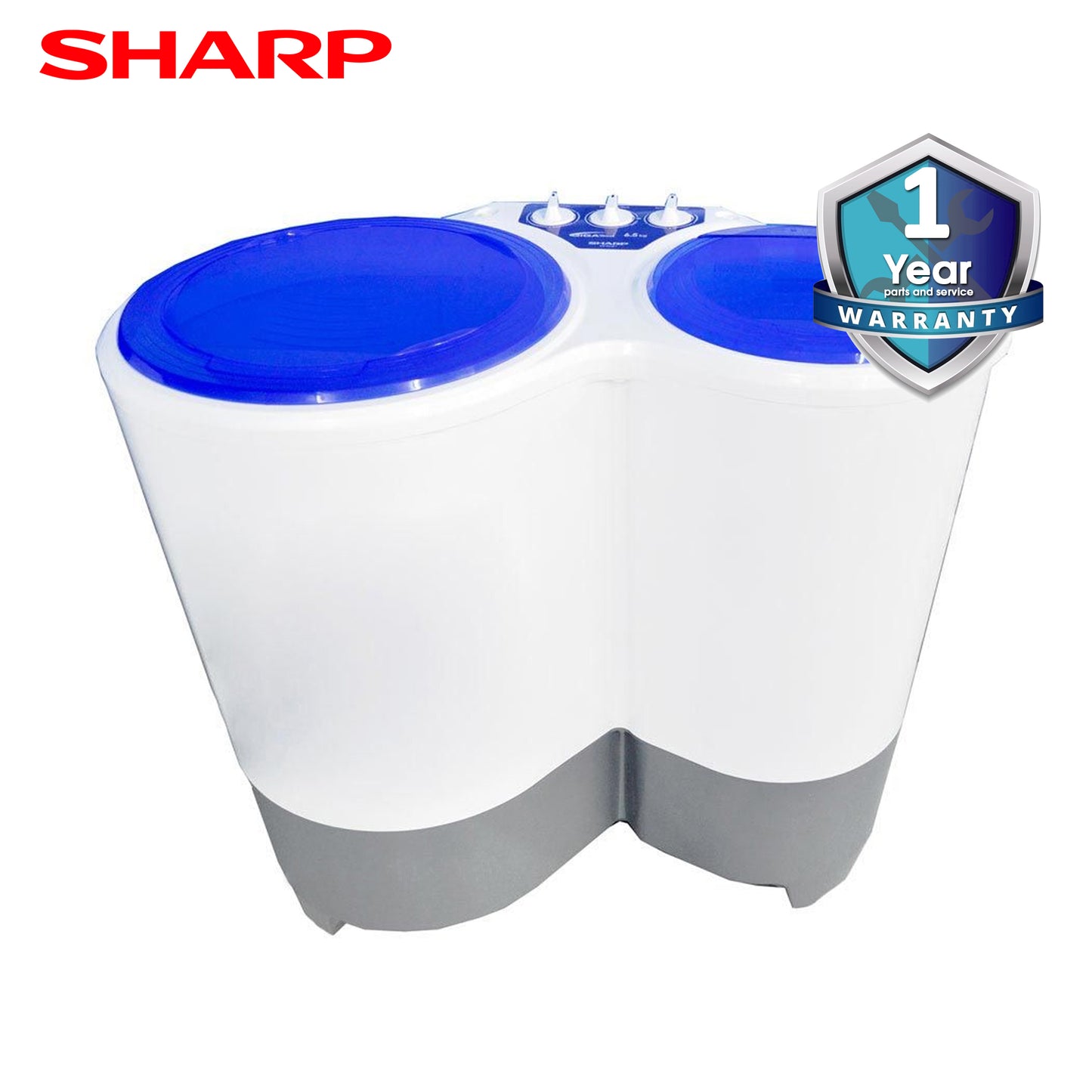 Sharp Washing Machine Twin Tub 7.5Kg. Rust Proof Body - ES-7535T