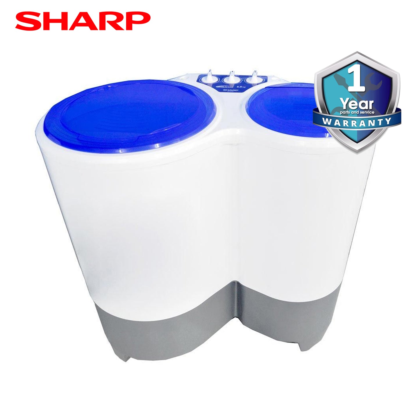 Sharp Washing Machine Twin Tub 8.5Kg. Rust Proof Body - ES-8535T