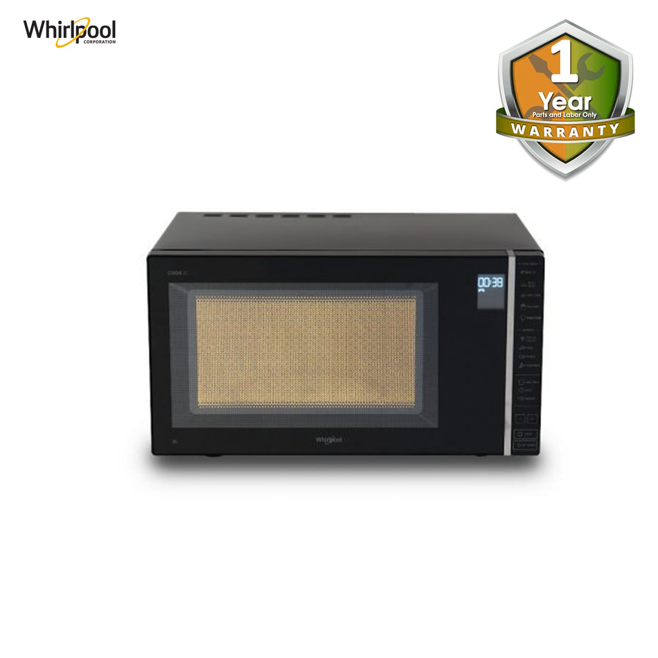 Whirlpool Microwave Oven Electronic Control 30 Liters Black W/ Mirror Door - MWP-301BL