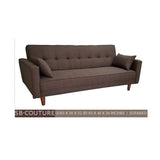 Sofa Bed W/2 Pillows SB-COUTURE Dark Brown