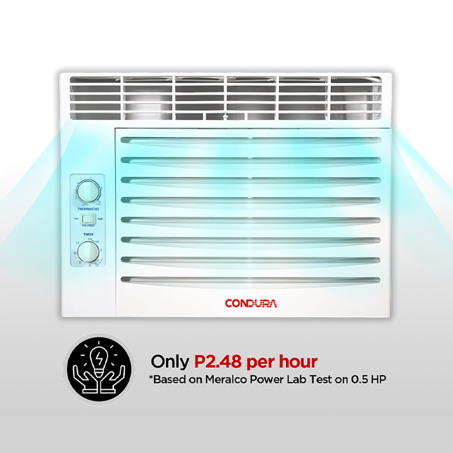 Gloria bazar is a leading home appliance store in Misamis Mindanao. This product is Condura Window Type Aircon 1.0HP Manual WCONZ010EC1.